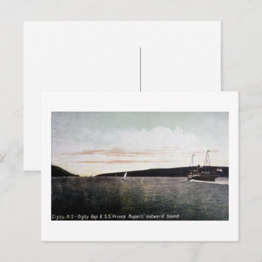 Digby Nova Scotia, Digby Gap - S.S. Prince Rupert ポストカード (正面/裏面)