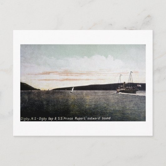 Digby Nova Scotia, Digby Gap - S.S. Prince Rupert ポストカード (正面)
