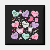 Digestive Divas Gastroenterology Nurse Valentine E マグネット (正面)