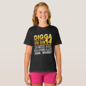 Digga Ich Bin 14 楽しいドイツ語の誕生日の引用 Tシャツ (正面フル)