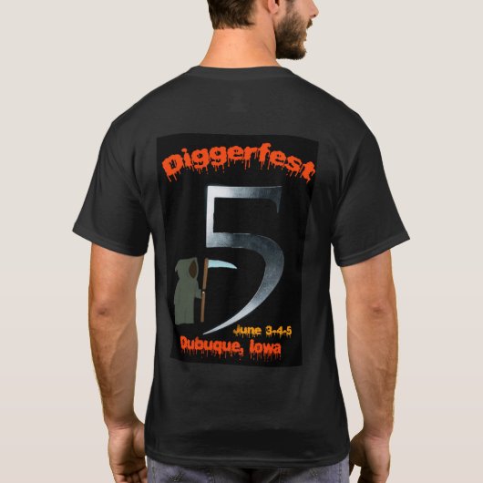 Diggerfest5 Tシャツ (裏面)