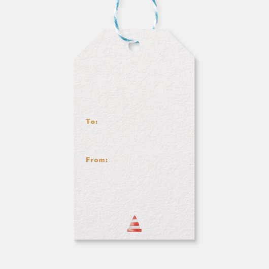 Diggin’ It Construction Birthday Thank You ギフトタグ (裏面)