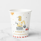 Diggin’ It Yellow Construction Brithday Party 紙コップ (正面)