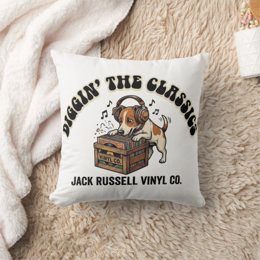 Diggin' The Classics - Jack Russell Vinyl Co. クッション (ブランケット)