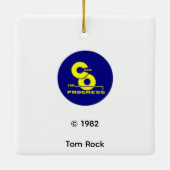 "Digging In" by Tom Rock セラミックオーナメント (裏面)