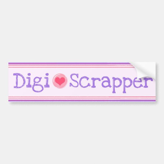 Digi Scrapper バンパーステッカー (正面)