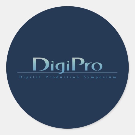 DigiProラウンドステッカー ラウンドシール (正面)