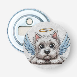 DigiPups West Highland Terrier Dog Beach Scene 栓抜き