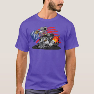 DigiRods Rat Rod Racer American Flaming Hot Rod Ca Tシャツ