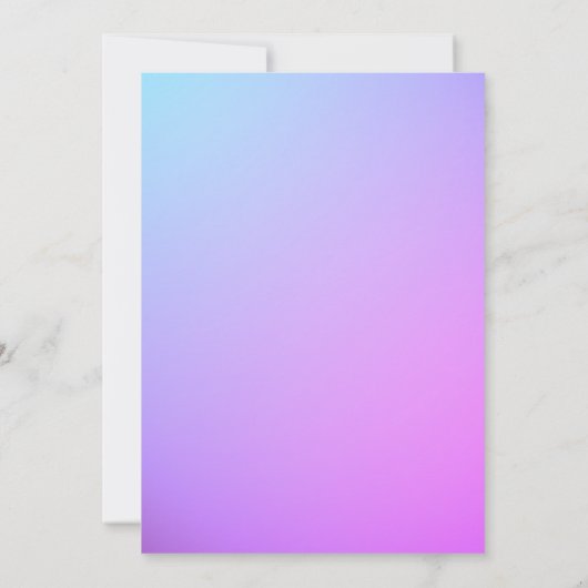 digital 15th birthday card, flower and butterfly  招待状 (裏面)