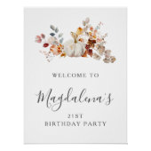 DIGITAL 21th Birthday Pumpkin Flower Welcome ポスター (正面)