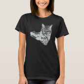 Digital Abstract Painting Of A Cat 1 Tシャツ (正面)