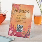 Digital Access Sunset Serenade Wedding Menu 台座サイン (インサイチュ)