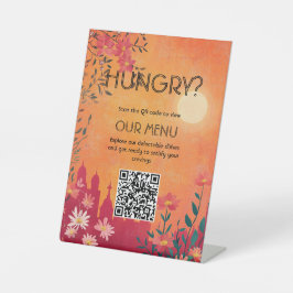 Digital Access Sunset Serenade Wedding Menu 台座サイン