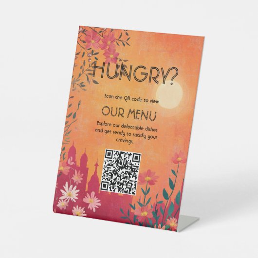 Digital Access Sunset Serenade Wedding Menu 台座サイン (正面)