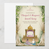 Digital Anand Karaj invitations Sikh Wedding cards 招待状 (正面/裏面)