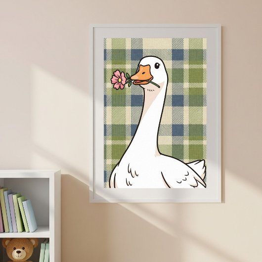 Digital and Physical Print with Cute Duck  ポスター