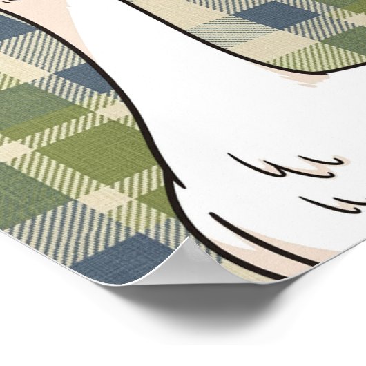 Digital and Physical Print with Cute Duck ポスター (角)