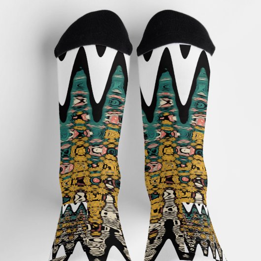 digital art birds ソックス (上部)