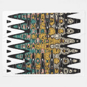 digital art birds フリースブランケット (正面(横))