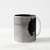 Digital Art Friesian Horse ツートーンマグカップ (正面右)