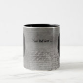 Digital Art Friesian Horse ツートーンマグカップ (中央)