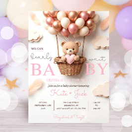 Digital Baby Girl Shower Invitation Template, Edit 招待状