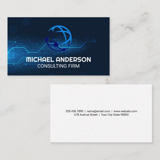 Digital Background | Global Logo 名刺 (正面/裏面)