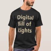 Digital Bill of Rights_2 Tシャツ (正面)