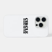 Digital Dead-End | Circle Back Never iPhone iPhoneケース (裏面横)