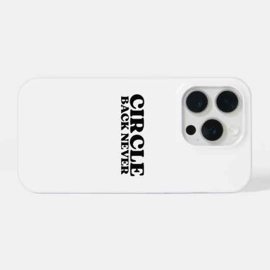 Digital Dead-End | Circle Back Never iPhone iPhoneケース (裏面横)