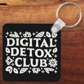 Digital detox club mindfulness reminder キーホルダー (裏面)