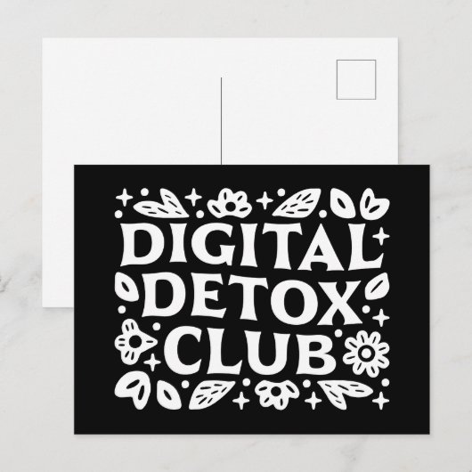 Digital detox club support group ポストカード (正面/裏面)
