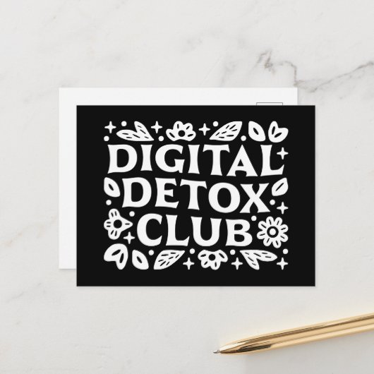 Digital detox club support group ポストカード (正面/裏面インサイチュ)
