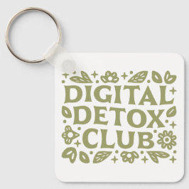Digital detox club wellness girl aesthetic キーホルダー