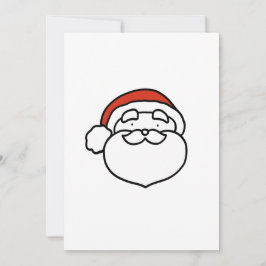 Digital Download Christmas Santa with Red Hat シーズンカード