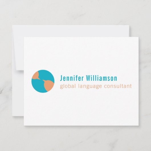 Digital Download | Global Communication card 招待状 (正面)