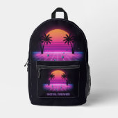 Digital Dreamer Aesthetic Backpack Bag プリントバックパック (正面)