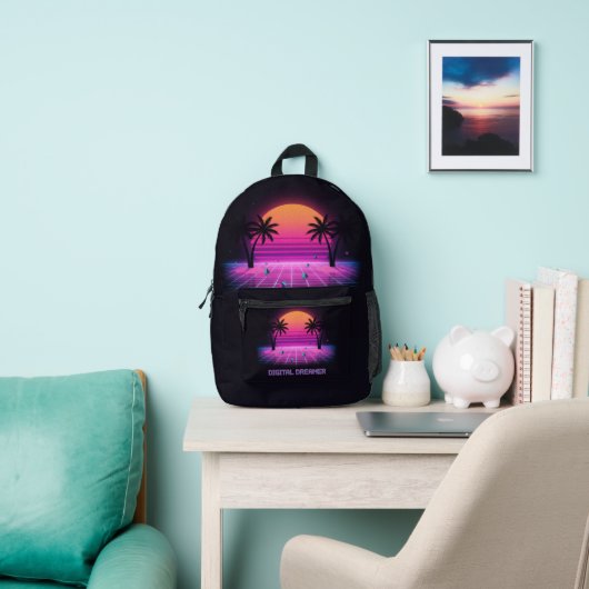 Digital Dreamer Aesthetic Backpack Bag プリントバックパック (インサイチュ)