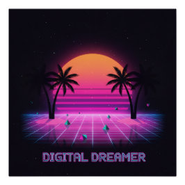 Digital Dreamer High-Gloss Poster ポスター
