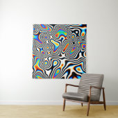Digital effects. Vibrant abstract background. Colo タペストリー (インサイチュ(横))