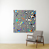 Digital effects. Vibrant abstract background. Colo タペストリー (インサイチュ)