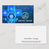 Digital Finance Background  名刺 (正面/裏面)