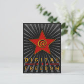 Digital Freedom Greetings付きポストカード ポストカード (スタンド正面)