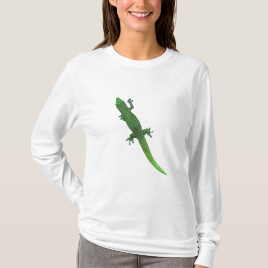 Digital Gecko on Women's Shirt Tシャツ (正面)