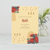 Digital Haldiの招待とインディアン結婚のカード 招待状 (スタンド正面)