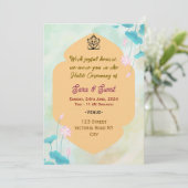 Digital Haldi Ceremony Invitations 招待状 (スタンド正面)