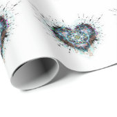 Digital Heart Sacred Geometry Heart Design  ラッピングペーパー (ロールコーナー)