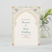 Digital Hindu invitation Indian wedding cards 招待状 (スタンド正面)