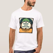 Digital Illustration of Stylized Tree with Roots a Tシャツ (正面)
